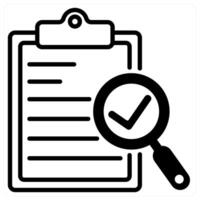 Verified icon concept in black duo line color vector