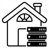 Home Server icon concept vector