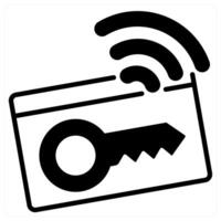 Smart Key icon concept vector