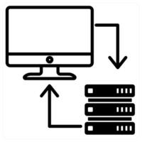 Data Transfer icon concept vector