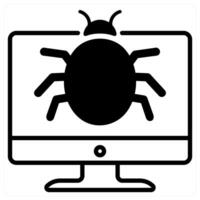 Bug icon concept vector