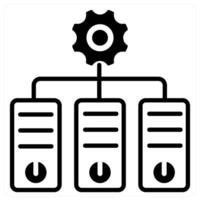 Hypervisor icon concept vector