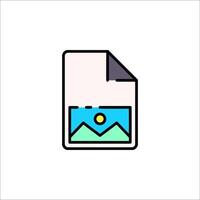 A file with a mountain and a sun on it vector
