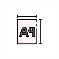 A book with the number 4 on it vector