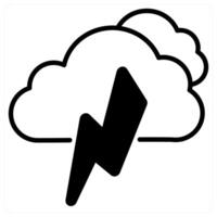 Thunderstorm icon concept vector
