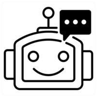 Chatbot icon concept vector