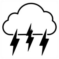 Lightning icon concept vector