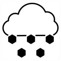 Hail icon concept vector