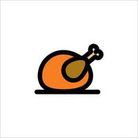 A turkey icon on a white background vector