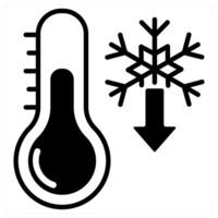 Low Temperature icon concept vector