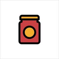 A jar of jam icon on a white background vector
