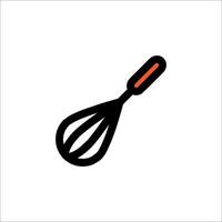 A whisk icon on a white background vector