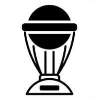Trophy and excellence icon concept in black duo line color vector