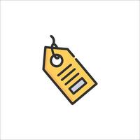 A price tag icon on a white background vector