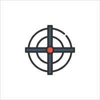 A target with a cross in the center of it vector