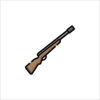 A rifle icon on a white background vector