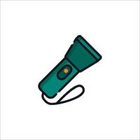 A flashlight icon on a white background vector