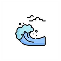 Wave icon, blue wave, ocean wave, ocean wave icon, wave icon, wave icon, vector