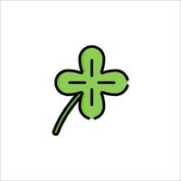 A four leaf clover icon on a white background vector