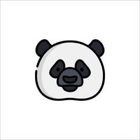 A panda bear icon on a white background vector