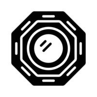 Pa Kua Mirror icon design, ready to use editable style vector