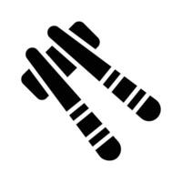Pair of chopsticks with decorative elements, symbolizing Asian dining culture. .,. vector