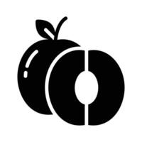 Get this creative and perfect icon of plum fruit, ready for premium use vector