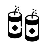 Chinese new year celebration, firecracker design, read to use icon.,. vector
