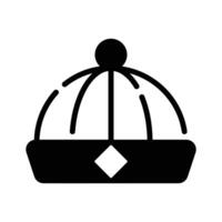 Grab this visually perfect icon of chinese cap, chinese traditional hat design.,. vector