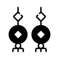 Amulet icon design in trendy style ready to use . vector