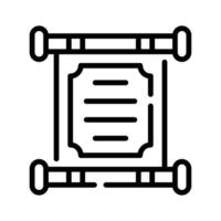 Visually appealing icon of chinese scroll in trendy design style.,. ' vector