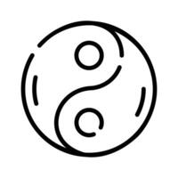 A chinese yin yang symbol design isolated on white background.,. ' vector