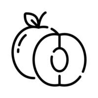 Get this creative and perfect icon of plum fruit, ready for premium use .,. ' vector