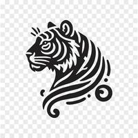 Bengal Tiger Silhouette of Elegance vector