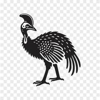 Cassowary Roam Silhouette of Power vector