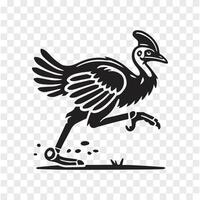 Cassowary Majesty Silhouette of Power vector