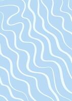 Minimal background with hand drawn wavy line design vector