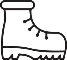 A black and white illustration of a boot design clipart vector