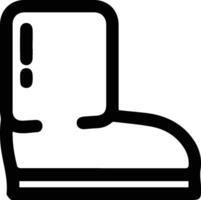 A black and white illustration of a boot design vector