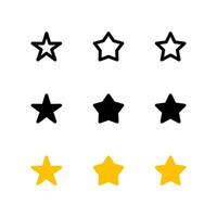 Star icon set. Star icon. Icon set. vector
