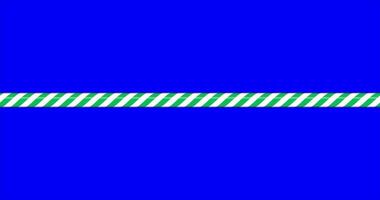 Candy cane line with green and white striped animation. Seamless line with striped candy pattern. Candy lines. Seamless animation video