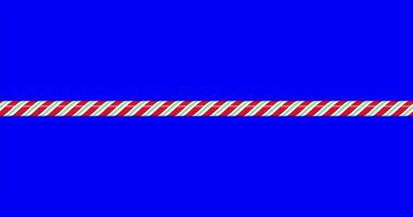 Candy cane line with red and green striped animation. Seamless line with striped candy pattern. Candy lines. Seamless animation, video