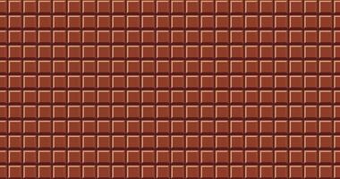 Chocolate bar seamless pattern animation. Chocolate bar background texture. Seamless loop animation., video