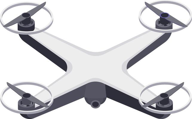High tech quadcopter drone featuring a sleek design and advanced camera technology. Ideal for aerial photography, videography, and remote surveillance applications