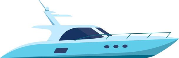 Elegant yacht depicted in a minimalist style, showcasing its streamlined design and luxurious features. Ideal for concepts of travel, leisure, and maritime adventure vector