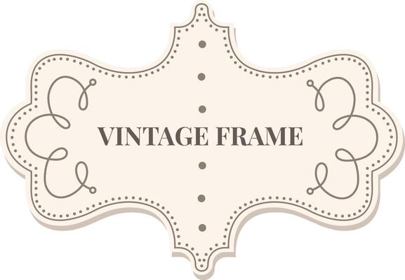 Vintage frame featuring intricate swirls and delicate dots, creating an elegant design ideal for infusing classic style into various projects and decorative elements