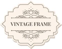 Elegant vintage frame featuring floral ornaments, creating a sophisticated and timeless design, perfect for adding a touch of classic charm to any project vector