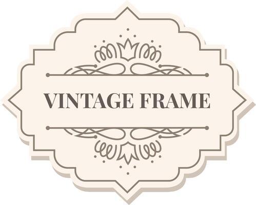 Elegant vintage frame featuring floral ornaments, creating a sophisticated and timeless design, perfect for adding a touch of classic charm to any project