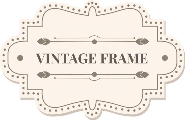 Featuring a vintage frame adorned with feathers and dots, creating a charming decoration against a light brown background, offering ample copy space for text or images