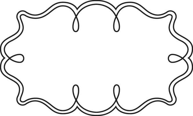 Wavy double lines forming an elegant and decorative frame, featuring intricate swirls and ample copy space, perfect for enhancing vintage or classic design projects